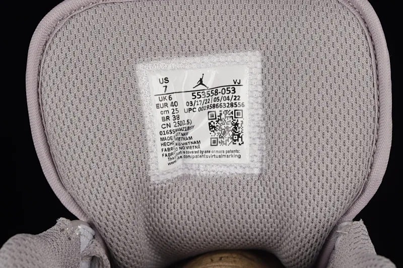 All categories Air Jordan Jordan series basketball shoes Air Jordan 1 Low Z version Air Jordan 1 Low "Vintage Grey" AJ1 Joe 1 white gray low-top basketball shoes 553558-053